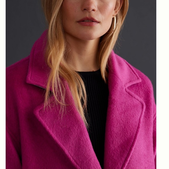 ANTHROPOLOGIE NWT GREYLIN BYRCE BRUSHED OVERSIZED COAT 💜 - Picture 7 of 8
